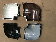 Hunter 112mm Half Round Gutter 90 Corner in Black, White, Grey & Brown