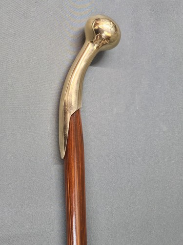 Exotic wood brass walking - brass,