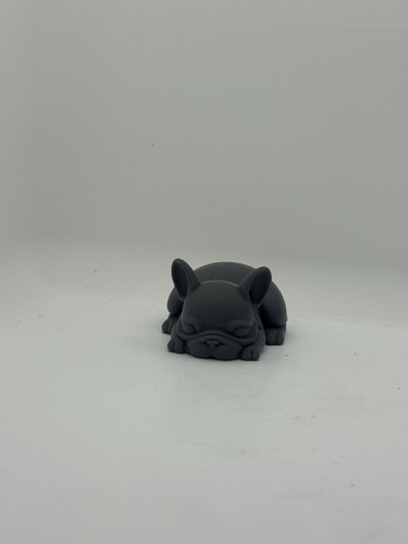 French bulldog white 3d - french,
