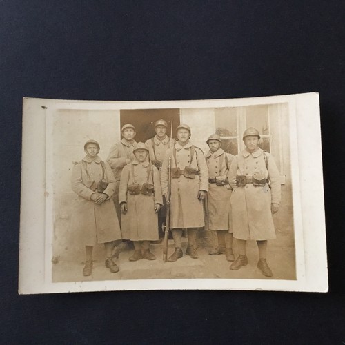 Photo card soldiers - card, ww1