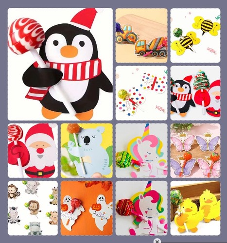 Cardboard lollipop - 10-15,