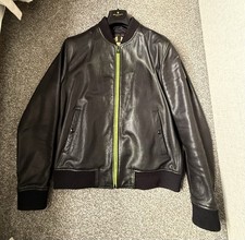 Belstaff Flash Lateral Bomber Jacket Cheviot Leather