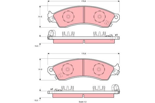 New brake pad - pad, set,