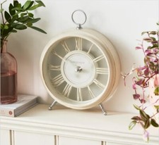 Cream Effect Mantle Clock