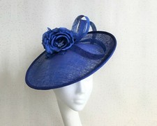 Royal Blue Wedding Hat Sapphire Fascinator Mother of the Bride Blue Ascot Hatina