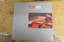 1986 KAWASAKI BROCHURE BOOKLET SALES GPZ 900 750 600 KLR KE125 Z13 GT VN LTD KH
