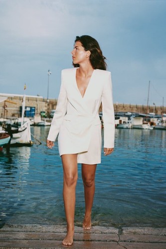 Zara blazer dress white size - blazer,