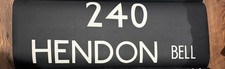 1983 London Transport bus blind Destination 240 Hendon Bell