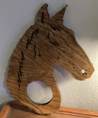 Vintage horse head horseshoe - vintage, &
