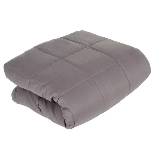 Weighted blanket grey heavy - weighted,