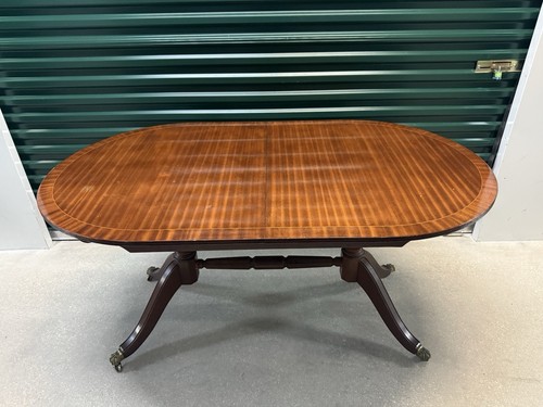 Double pedestal oval mahogany - double,