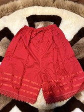 Victorian Edwardian Style Scully Underwear Undergarment Red Woman’s Small NEW