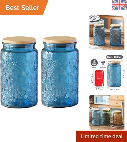 Elegant 1000ml blue glass - elegant,