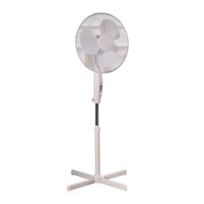 Daewoo 16" White Pedestal Fan