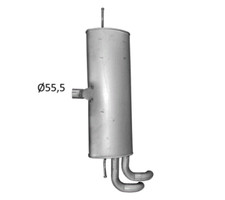 Rear Silencer Exhaust System