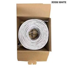 Mr. Tronic Bulk Cat 6 Ethernet Cable 305m, High Speed LAN Ethernet Network Grey