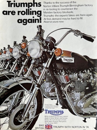 Triumph trident original - original, 1974