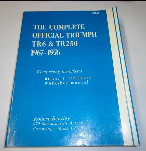 Workshop manual triumph - triumph, tr