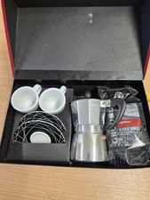 Whittard of Chelsea Set 2 Bodum Coffee Espresso Cups & Saucers & Stovetop Maker