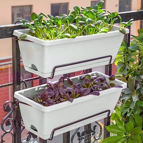 Set plastic trough plant - 5,