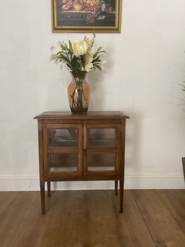 Vintage glazed display cabinet - vintage,