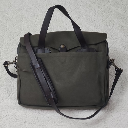 Filson green canvas leather - green,