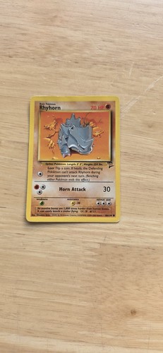 Pokémon tcg card rhyhorn - pokémon,