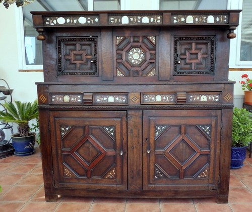Court cupboard country - , oak