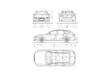 A4 Photo Blueprint Audi A4