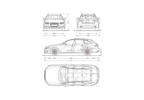 Photo blueprint audi a4 - photo,