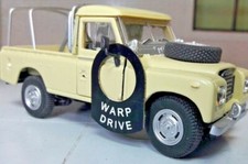 USS Enterprise Warp Drive Comedy Classic Car Metal Switch Tab Decal Label Badge