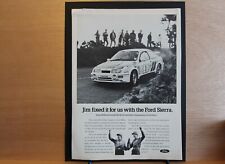 Original 1987 FORD SIERRA RS COSWORTH mag advert frame-ready wall-art flat-pack