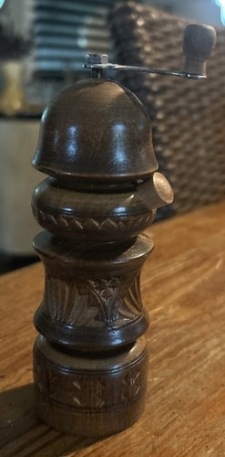 Vintage carved tiered wooden - vintage,