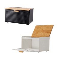 Large Metal Bread Bin Flip