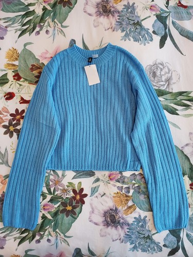 Blue knit jumper size - knit, xs