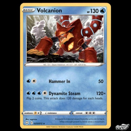 Volcanion 025 072 rare - volcanion, 025/072