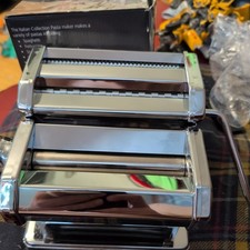 The Italian Collection Pasta Maker- Stainless steel cut sheets spaghetti ravioli