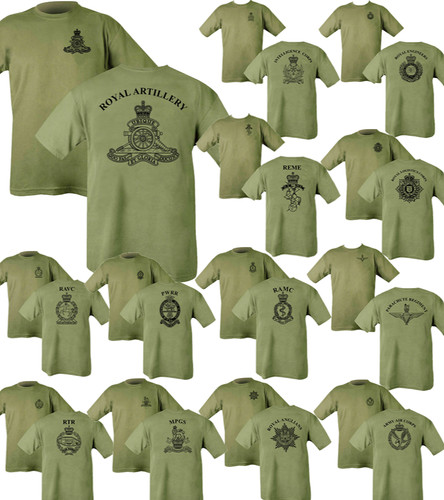 Printed army olive green - olive,