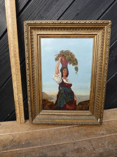 Antique oil painting - antique,