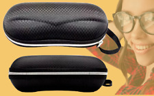 Glasses Case OVERSIZED FITS MOST Hard Case Lanyard Zip Sunglasses Oxford Cloth