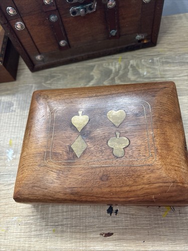 Vintage wooden card box - vintage,