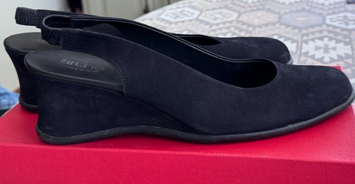 Arche black nubuck - , wedge