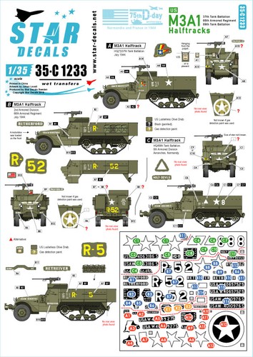 Star decals c1233 35 us - decals, 35-c1233