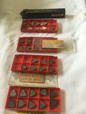 Sandvik threading tool 20mm x 16mm Old style r166 inserts with new inserts