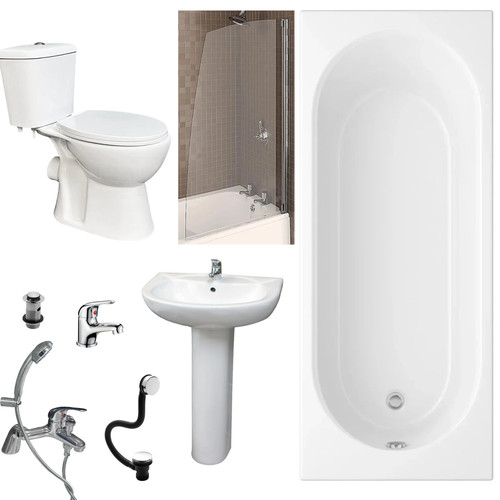 Modern bathroom suite - modern,