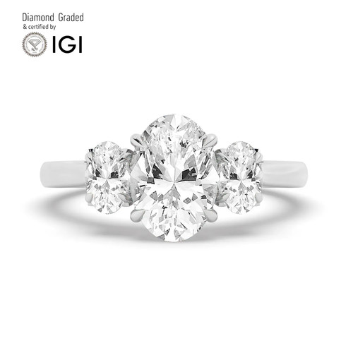 Oval diamond trilogy - oval,