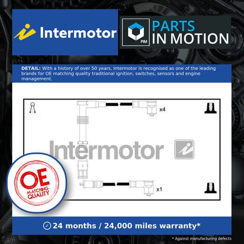 Leads ignition cables set - leads,