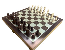 Big wooden chess set folding - big,
