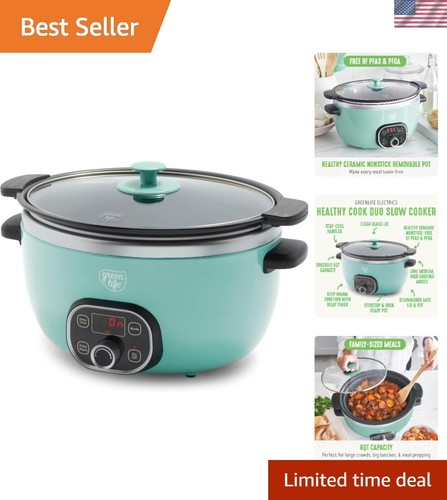 Versatile 6qt slow cooker with - 6qt,