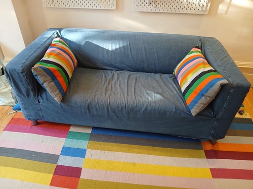 Ikea klippan blue - blue, denim